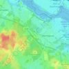 Carte topographique Pooksgreen, altitude, relief