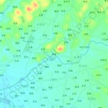 Carte topographique 南美, altitude, relief