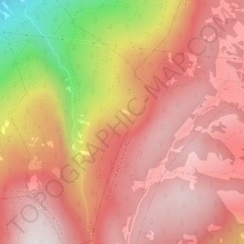 Carte topographique Viote, altitude, relief