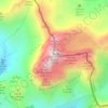 Carte topographique Les Cornettes de Bise, altitude, relief