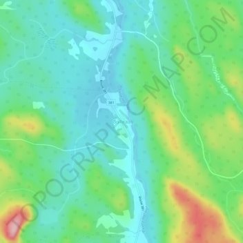 Carte topographique Boilleau, altitude, relief