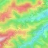 Carte topographique Tranchat, altitude, relief