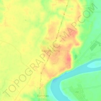Carte topographique Bagong Silang, altitude, relief