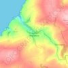 Carte topographique Moylgrove, altitude, relief