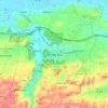 Carte topographique Vega Alta, altitude, relief