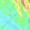 Carte topographique Les Crozes, altitude, relief