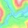 Carte topographique Union de los rios Chambo y Patate, altitude, relief