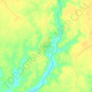 Carte topographique La Gloria, altitude, relief