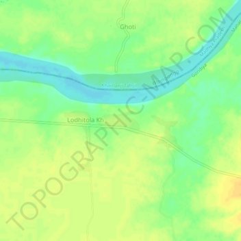 Carte topographique Dhapewada, altitude, relief