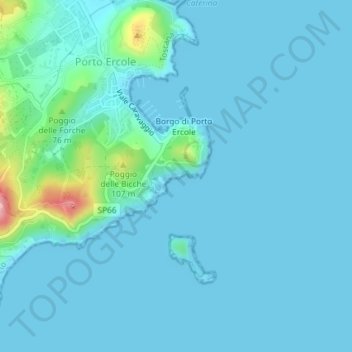 Carte topographique Le Viste, altitude, relief