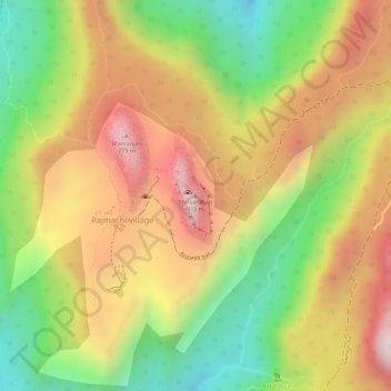 Carte topographique Shrivardhan, altitude, relief