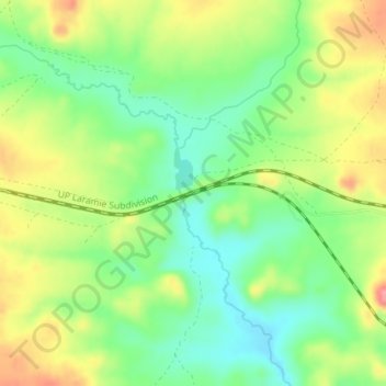 Carte topographique Dale Junction, altitude, relief