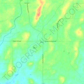 Carte topographique Banat, altitude, relief