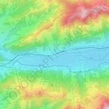 Carte topographique Salmas, altitude, relief