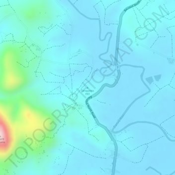 Carte topographique Tanquinto Hill, altitude, relief