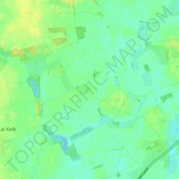 Carte topographique Gransmoor, altitude, relief