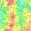 Carte topographique La Beunerie, altitude, relief