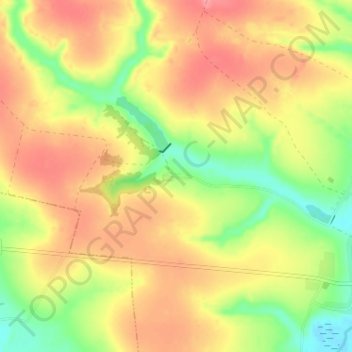 Carte topographique Kruglenkoye, altitude, relief
