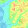 Carte topographique Foxchase, altitude, relief