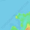 Carte topographique Cape Edensaw, altitude, relief