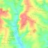 Carte topographique Le Rosier, altitude, relief