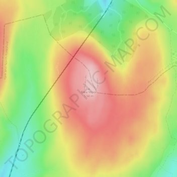 Carte topographique Blea Moor, altitude, relief