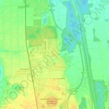 Carte topographique Foret, altitude, relief
