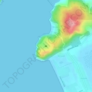 Carte topographique Fort Kagala, altitude, relief