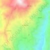 Carte topographique Cercado Alto, altitude, relief
