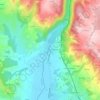 Carte topographique Le Saillant, altitude, relief