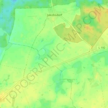 Carte topographique Berthke, altitude, relief