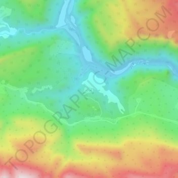 Carte topographique Kiri, altitude, relief