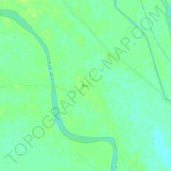 Carte topographique Bari, altitude, relief