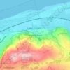Carte topographique Upper Gronant, altitude, relief