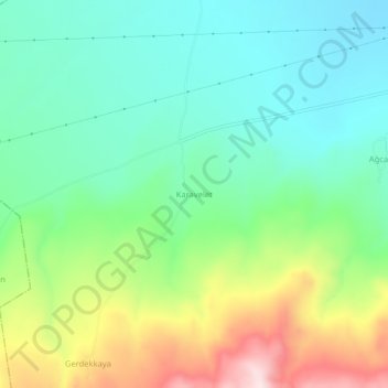Carte topographique Karavelet, altitude, relief