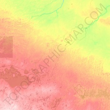 Carte topographique Kenora, altitude, relief