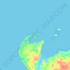 Carte topographique Bet Dwarka, altitude, relief