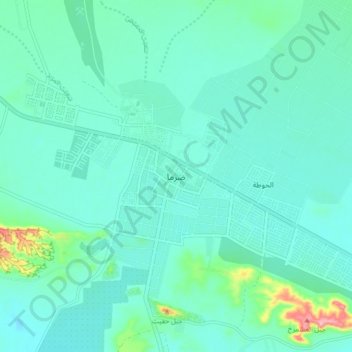 Carte topographique Duruma, altitude, relief