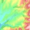 Carte topographique Orasac, altitude, relief