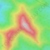 Carte topographique Whiteface Mountain, altitude, relief
