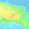 Carte topographique Teboulba, altitude, relief