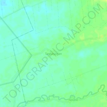 Carte topographique Tagbayagan, altitude, relief