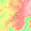 Carte topographique Entre Rios, altitude, relief