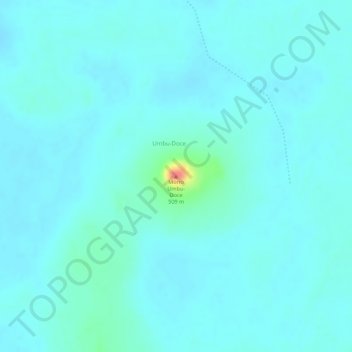 Carte topographique Morro Umbu-Doce, altitude, relief
