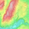 Carte topographique Moiry, altitude, relief