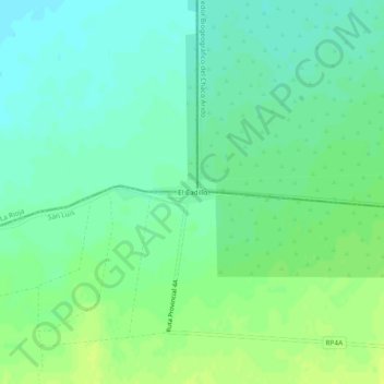 Carte topographique El Cadillo, altitude, relief