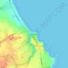 Carte topographique Seaton Sluice, altitude, relief