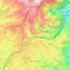 Carte topographique La Bruyère, altitude, relief