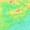 Carte topographique Ealing, altitude, relief