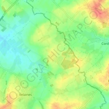 Carte topographique Ogimont, altitude, relief